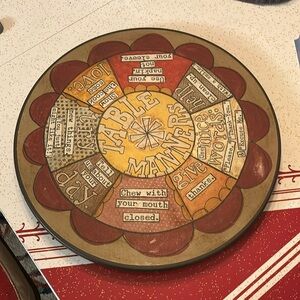 DEMDACO Table Manners Lazy Susan RARE